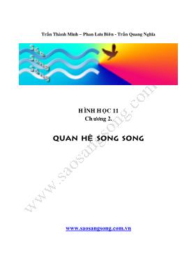 Hình học 11 - Chương 2 Quan hệ song song